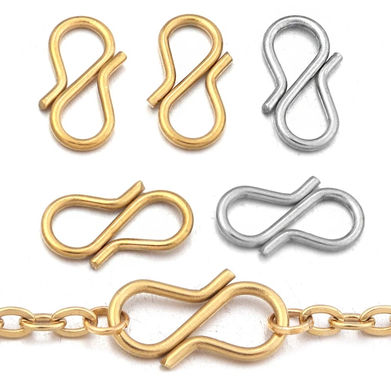 Jewelry Making Chain - 30 Stück Edelstahl S-förmige Endverschlüsse Haken