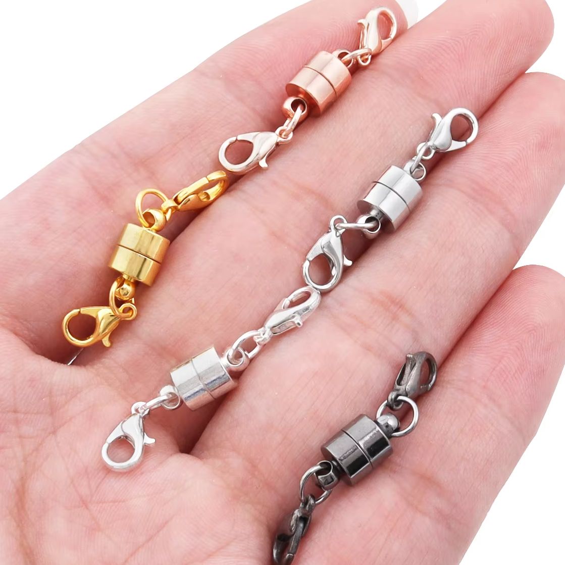 Jewelry Making Parts - 5 Sätze/los Magnetische Verschlüsse Mit Karabiner
