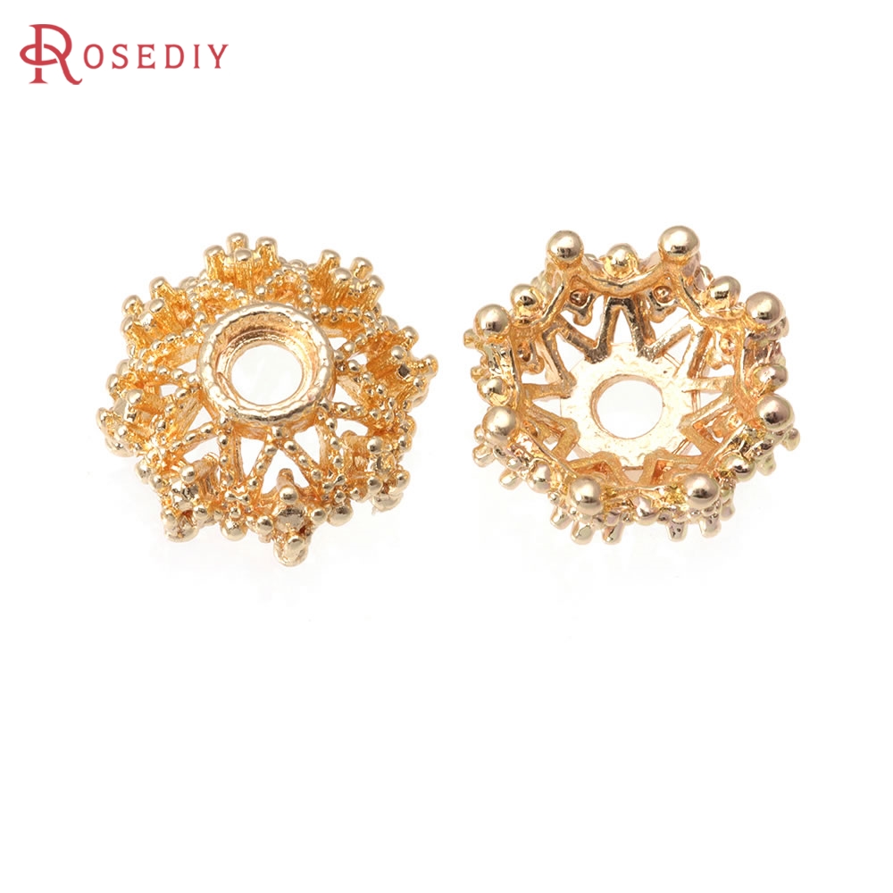 Bead Cap Flower - 8MM 10MM 12MM 14MM 16MM 18K