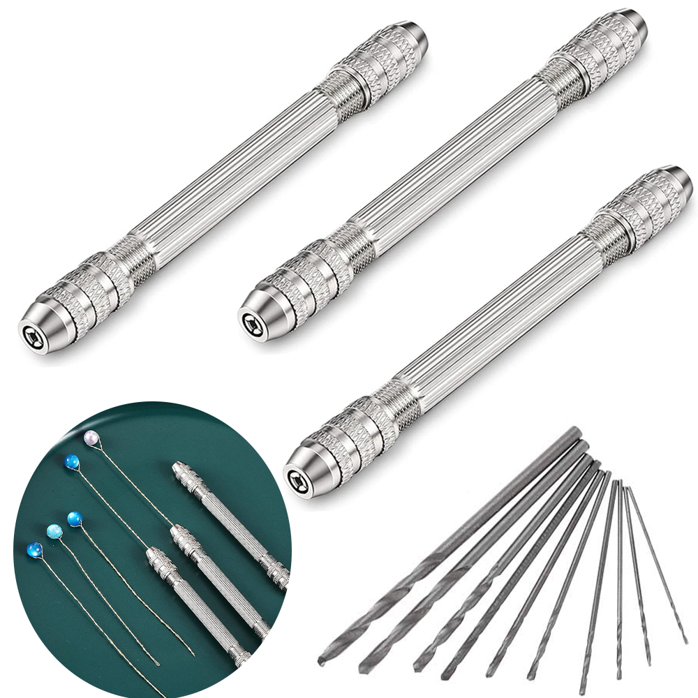 Jewelry Making Rotary Tool - Doppelkopf-Handbohrbasis, 0,8–3,0 mm, Werkzeug zur Herstellung