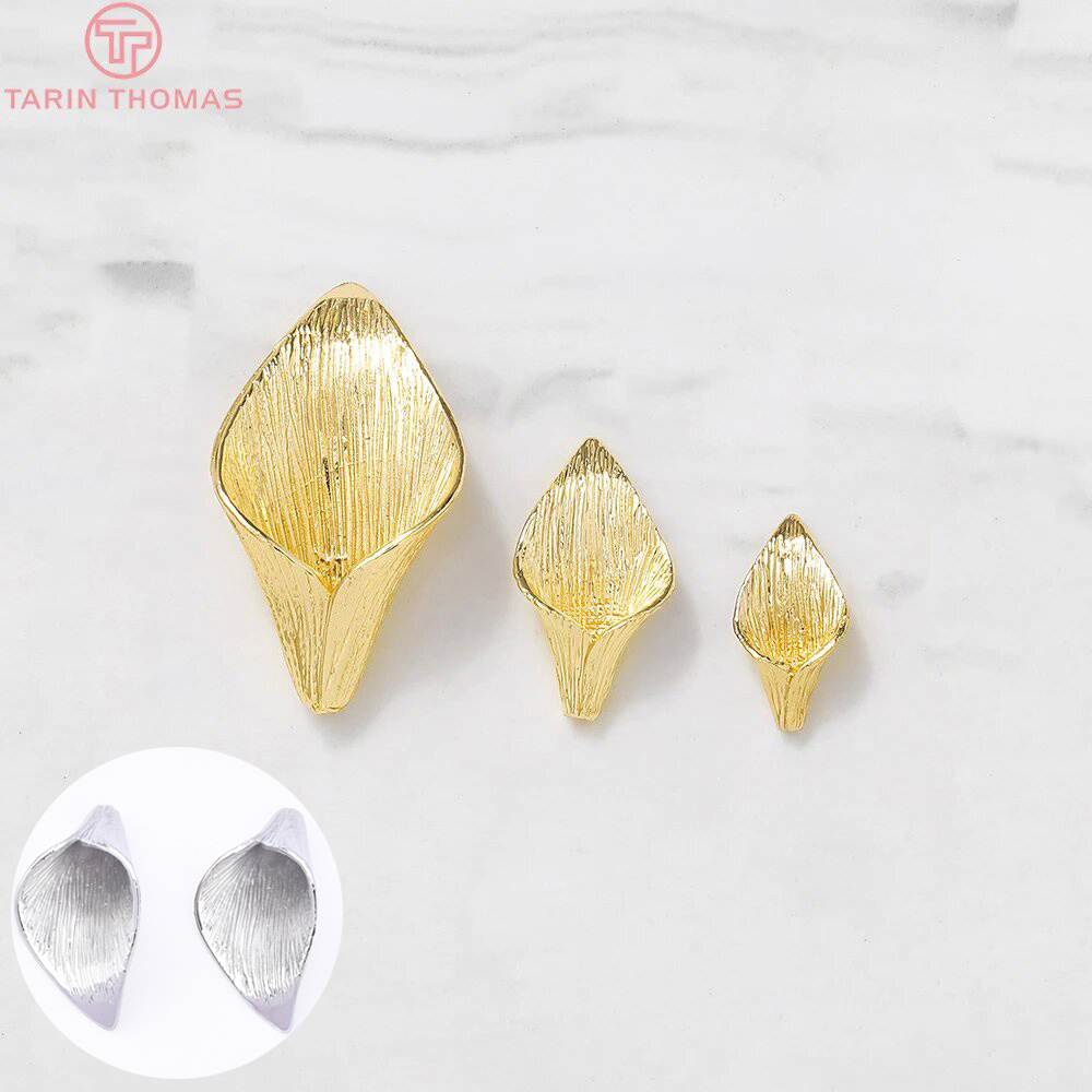 Bead Cap Flower - (3603)6PCS 8x14MM 10x19MM 24K Gold Farbe