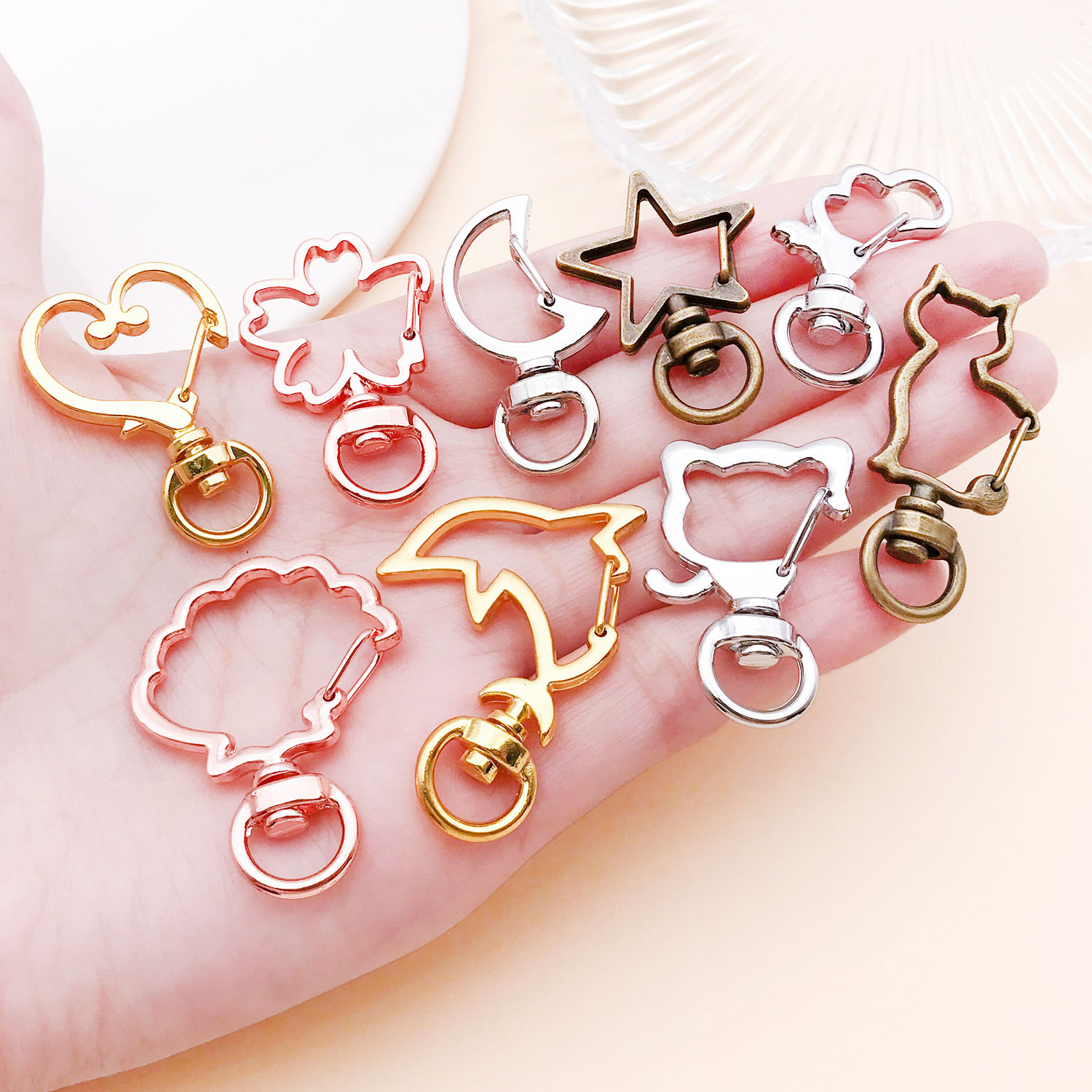5 Stück/Set Herz Stern Mond Ka – Jewelry Making Chain Bewertung und Preis