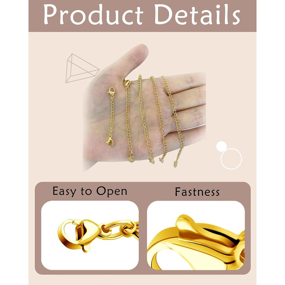 10 Stück Kettenverlängerungen  – Jewelry Making Chain Bewertung und Preis