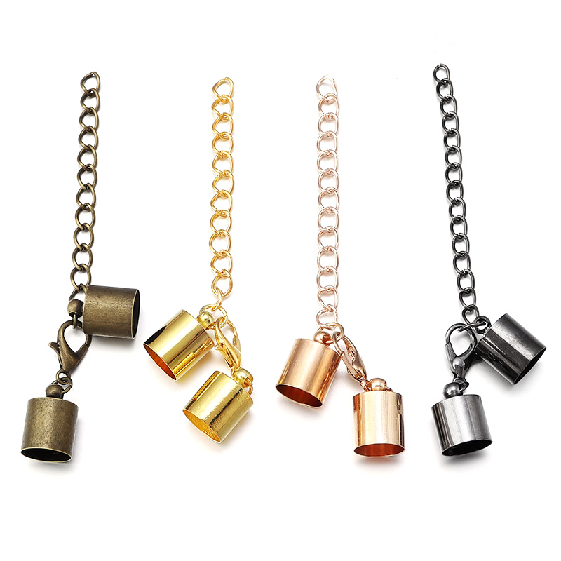 10Sets Lederband Endkappen mit – Jewelry Making Chain Bewertung und Preis