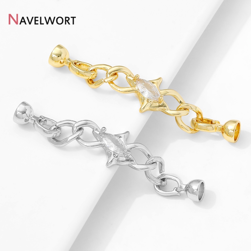 14K Vergoldete Messing-Zirkon- – Jewelry Making Chain Bewertung und Preis