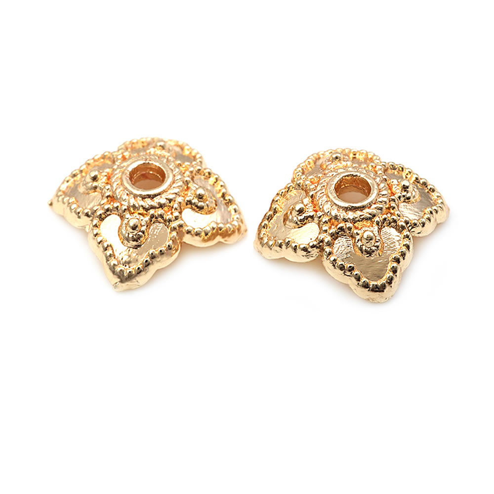 Durchmesser 6MM 8MM 18K Goldfa – Bead Cap Flower Bewertung und Preis