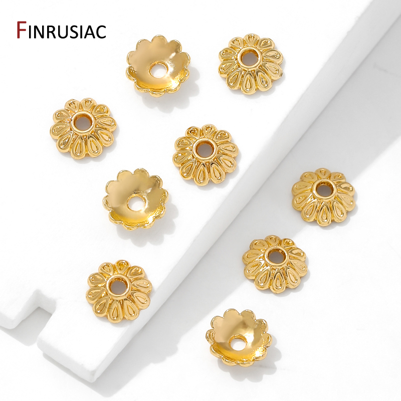Runde Blumen-Perlenkappen aus  – Bead Cap Flower Bewertung und Preis