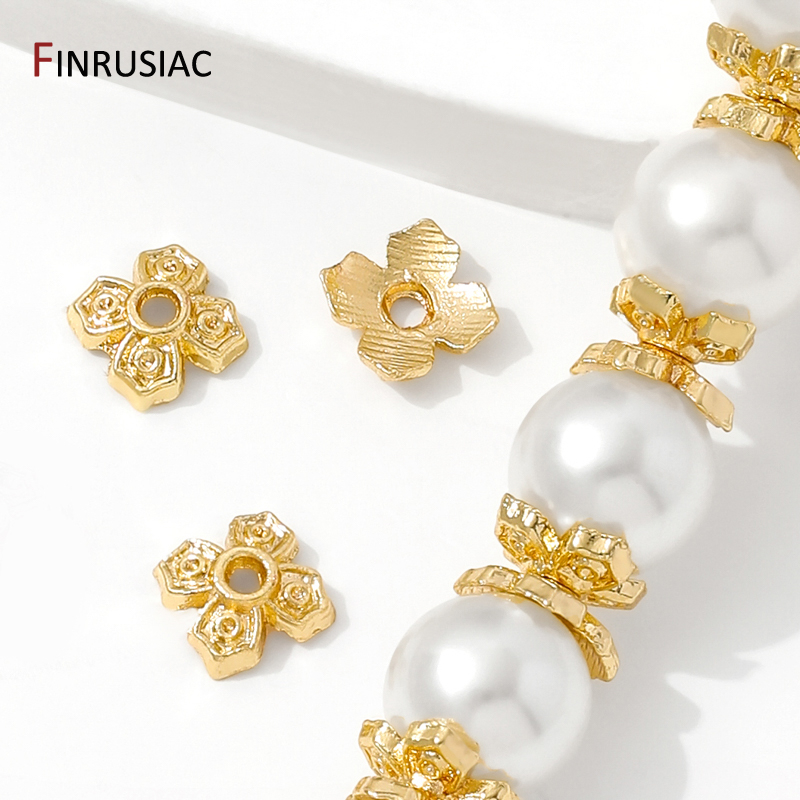 Runde Blumen-Perlenkappen aus  – Bead Cap Flower Bewertung und Preis