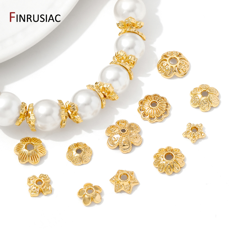 Runde Blumen-Perlenkappen aus  – Bead Cap Flower Bewertung und Preis