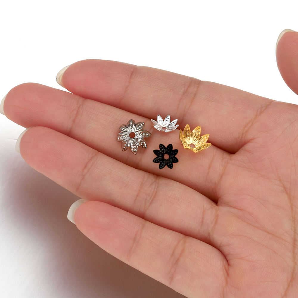 200 stücke 8-10mm Gold Blume P – Bead Cap Flower Bewertung und Preis