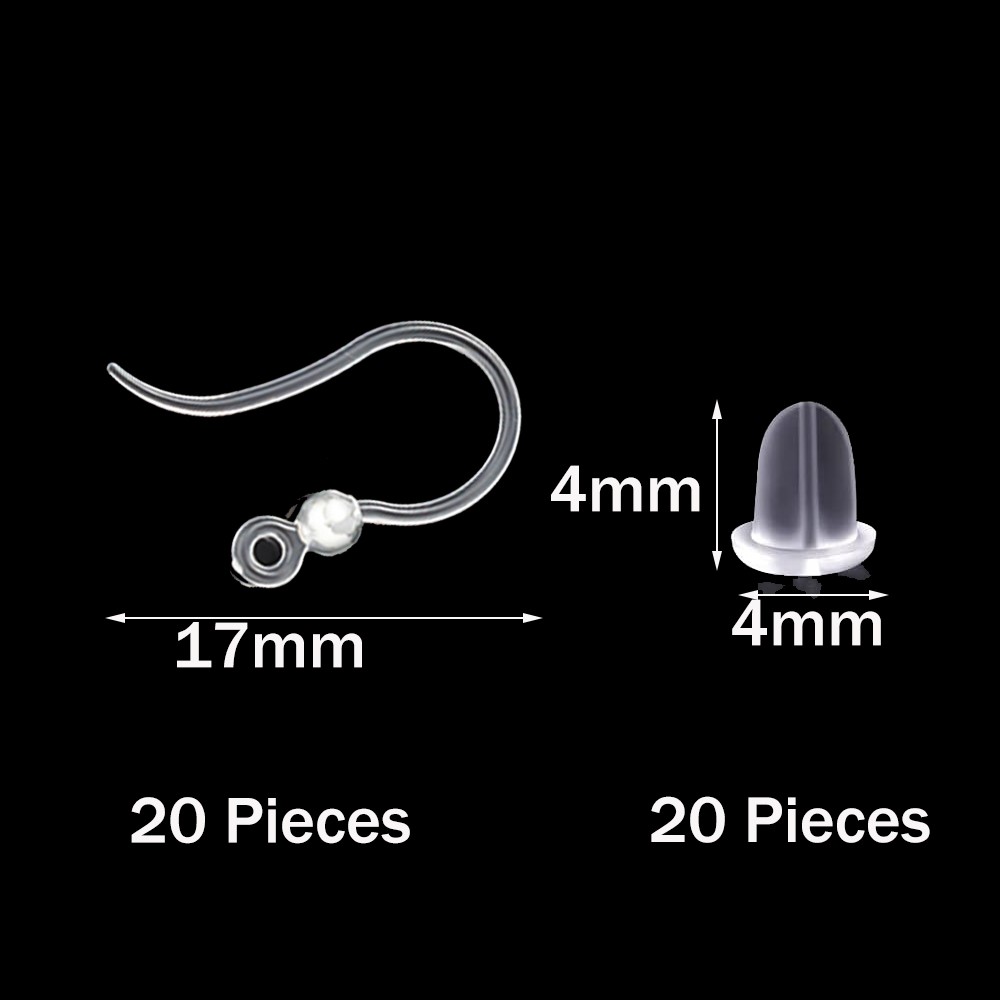 40 Stück durchsichtige Kunstst – Jewelry Making Parts Bewertung und Preis