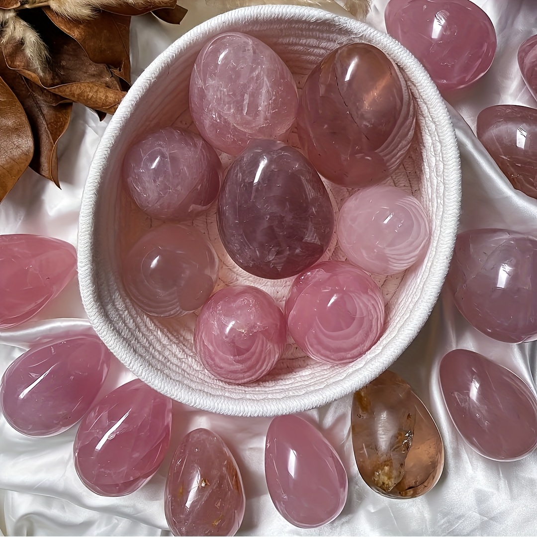 1 Stück Rosenquarz-Ei - Böhmis – Jewelry Making Light Bewertung und Preis