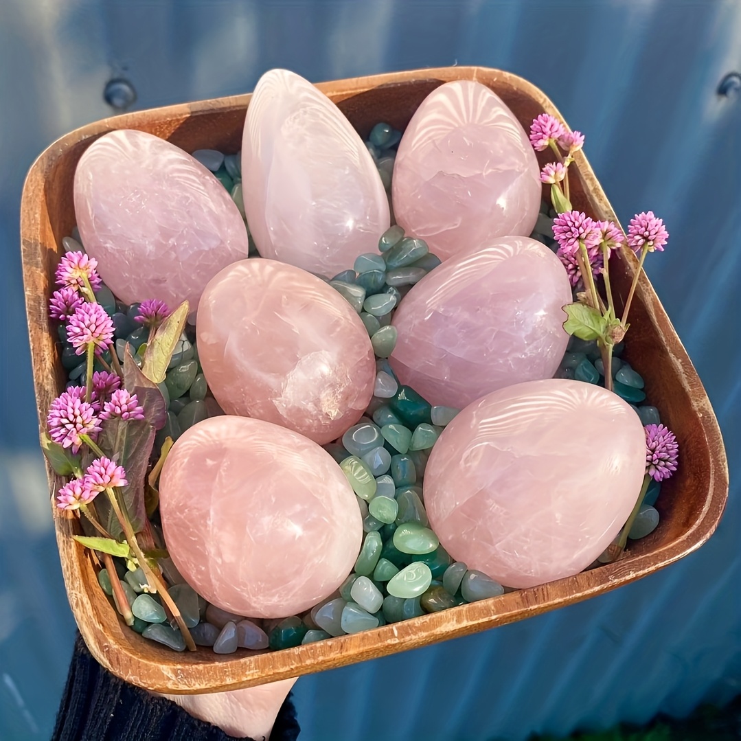 1 Stück Rosenquarz-Ei - Böhmis – Jewelry Making Light Bewertung und Preis