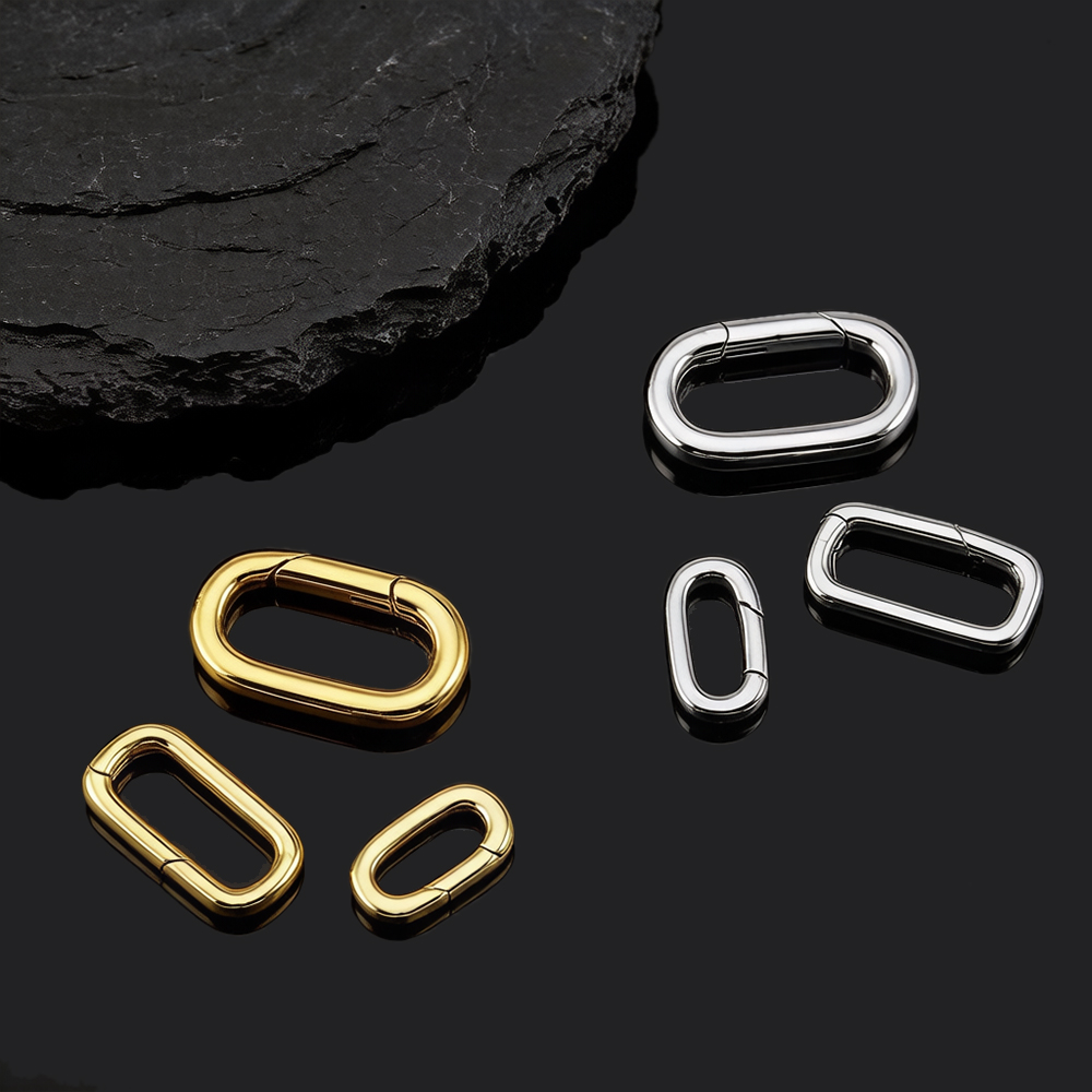 2 Stück 18K vergoldete ovale K – Jewelry Making Parts Bewertung und Preis