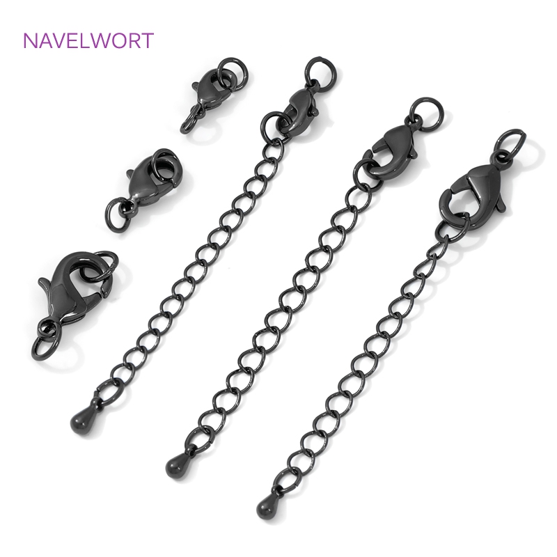 Schwarzer Messing-Karabinerver – Jewelry Making Chain Bewertung und Preis