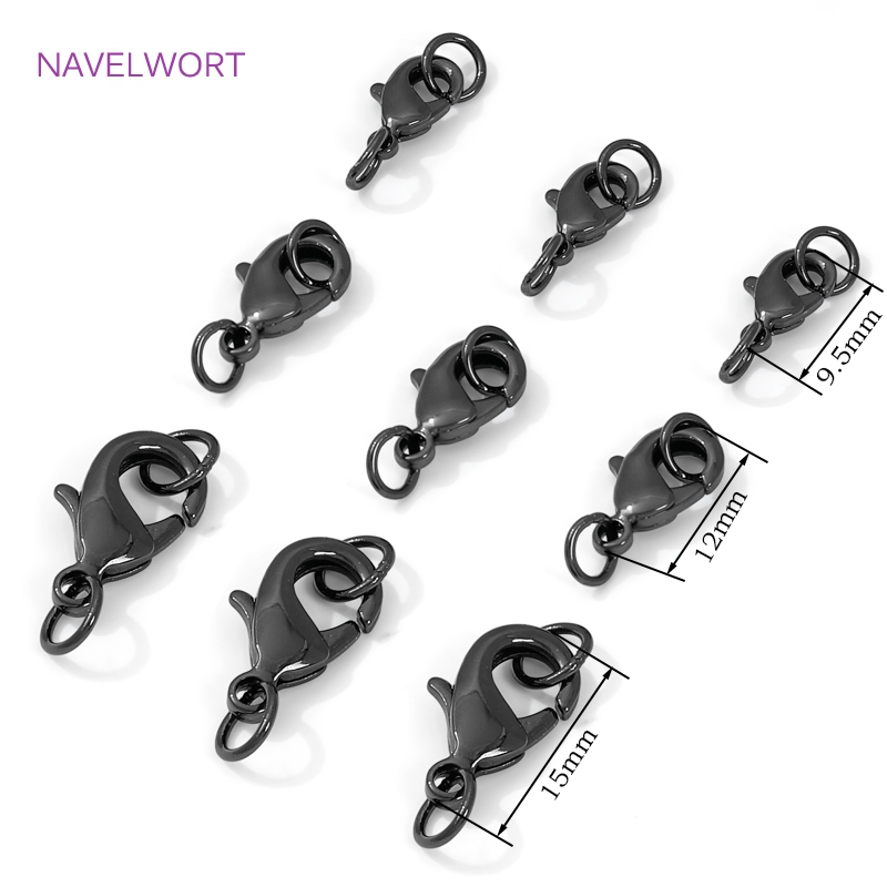 Schwarzer Messing-Karabinerver – Jewelry Making Chain Bewertung und Preis