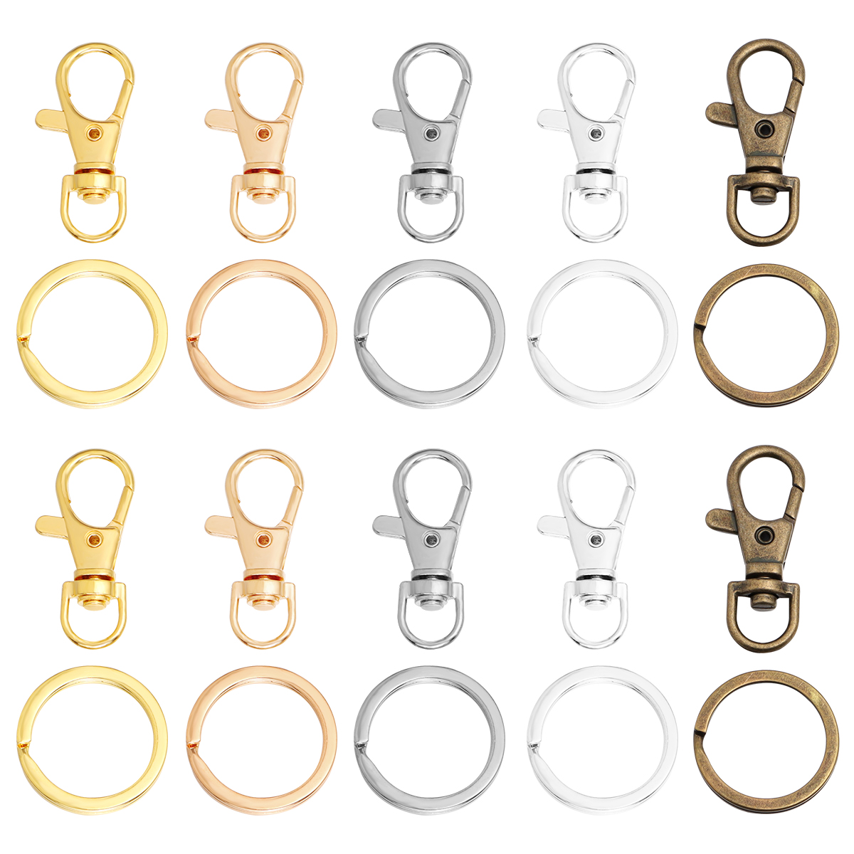 10 Sets Drehbare Karabinerhake – Jewelry Making Basics Bewertung und Preis